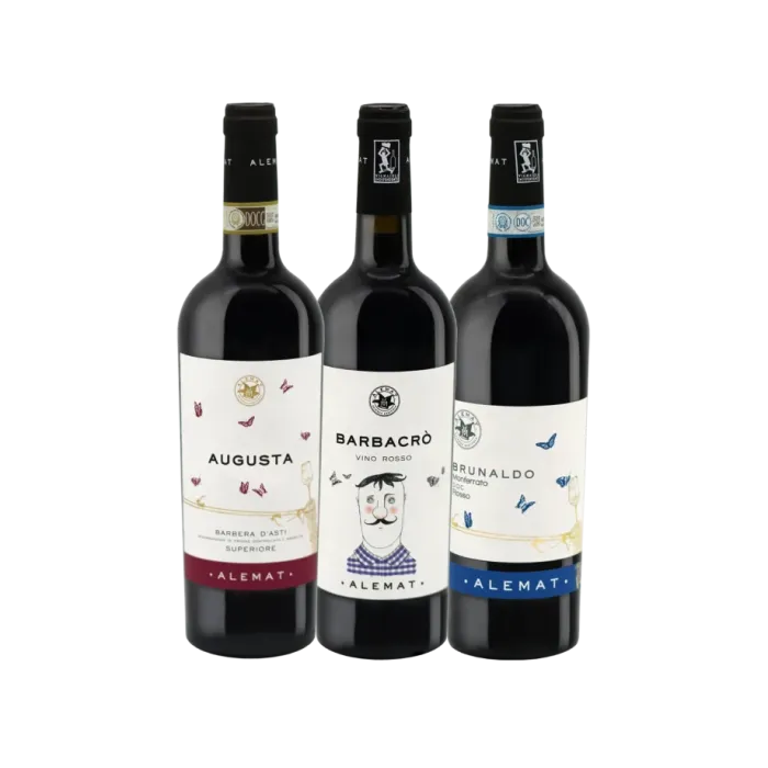 Vinæske med 3 flasker Alemat's Reds