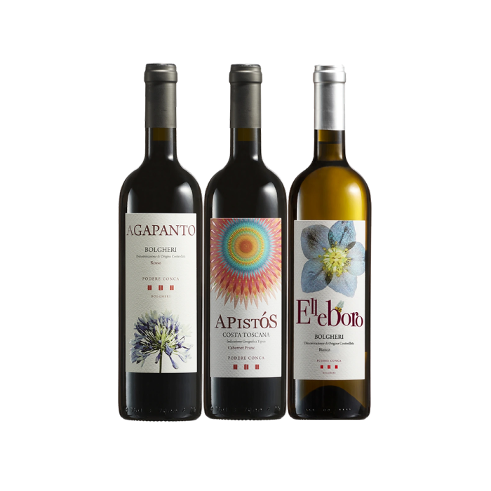 Three bottle pack “Bolgheri colours”