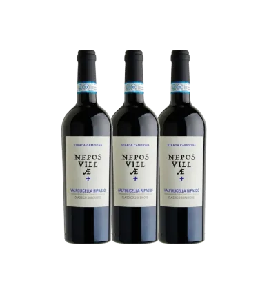 Vinæske med 3 flasker  Ripasso 