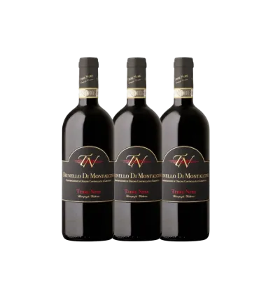 Vinæske med 3 flasker Brunello