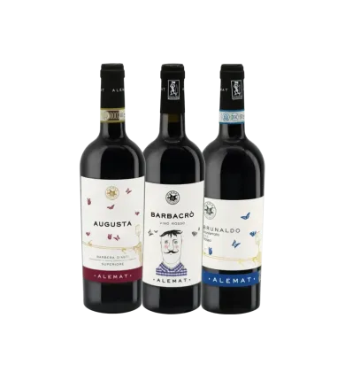 Vinæske med 3 flasker Alemat's Reds