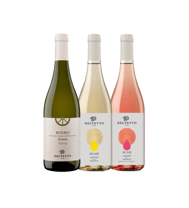 Vinæske med 3 flasker Suasì