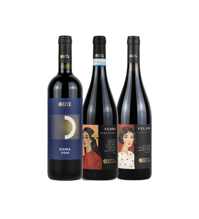 Confezione da tre bottiglie “Rossi dell’isola”