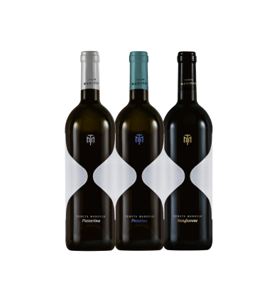 Vinæske med 3 flasker Manoylo