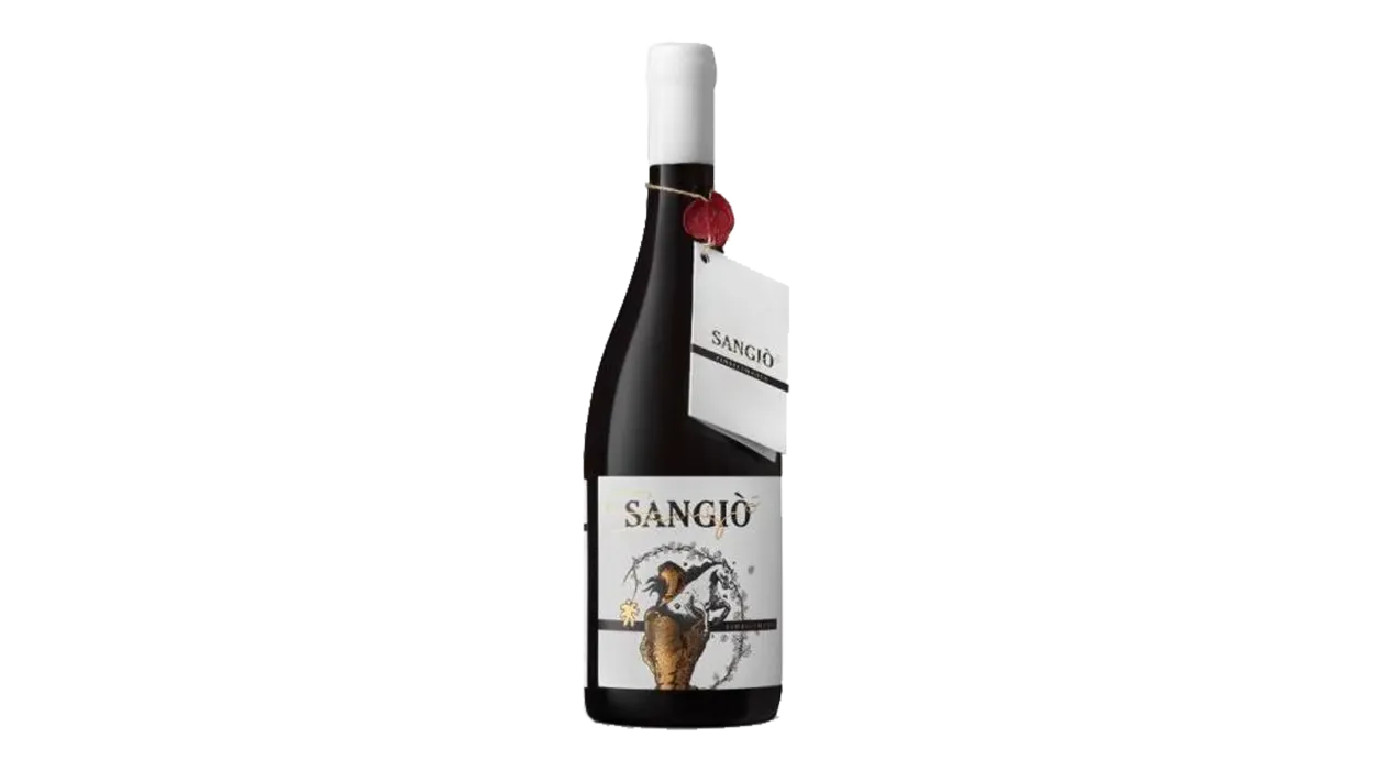 Vinæske med 3 flasker Sangiovese