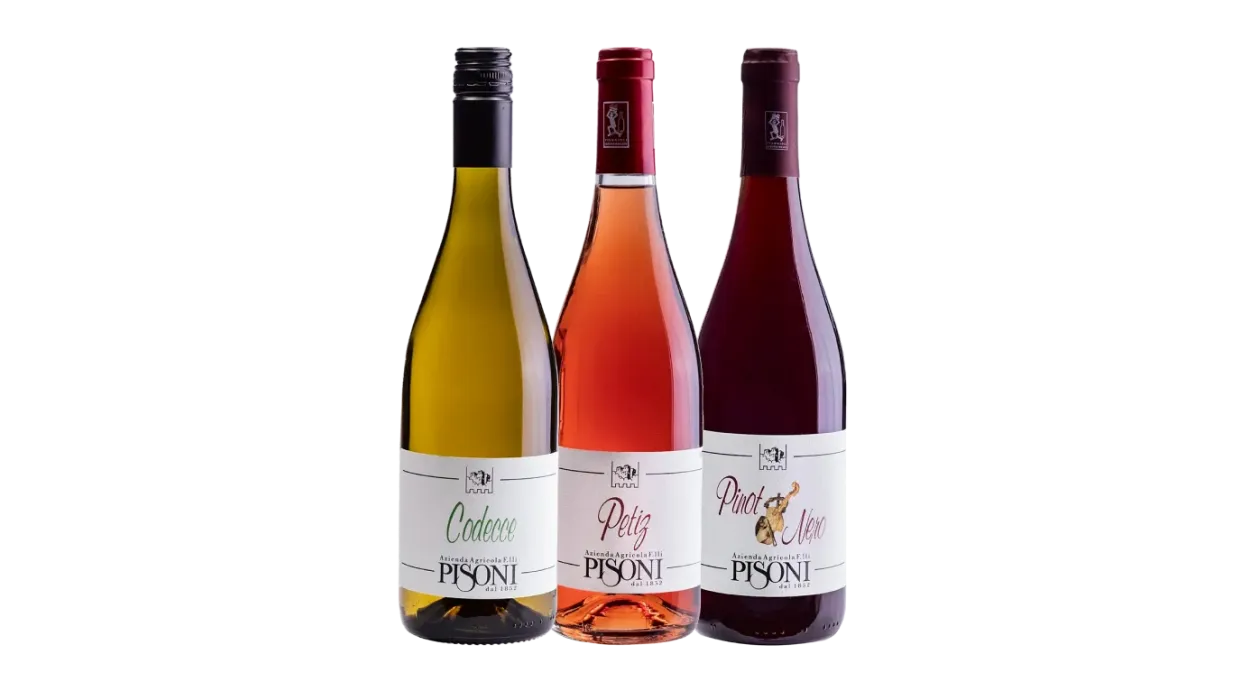 Vinæske med 3 flasker Red, white and…