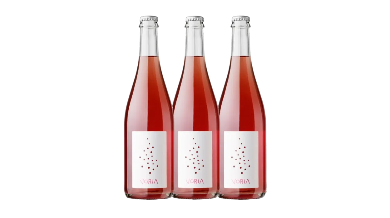 Vinæske med 3 flasker Voria