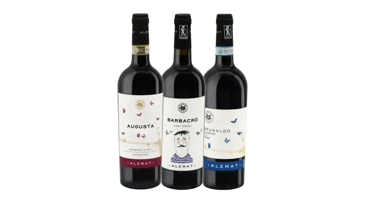 Vinæske med 3 flasker Alemat's Reds