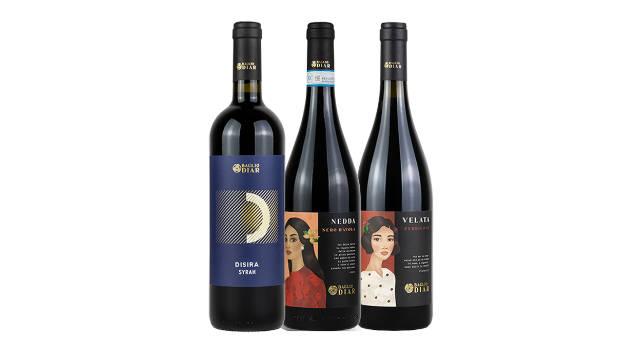 Confezione da tre bottiglie “Rossi dell’isola”