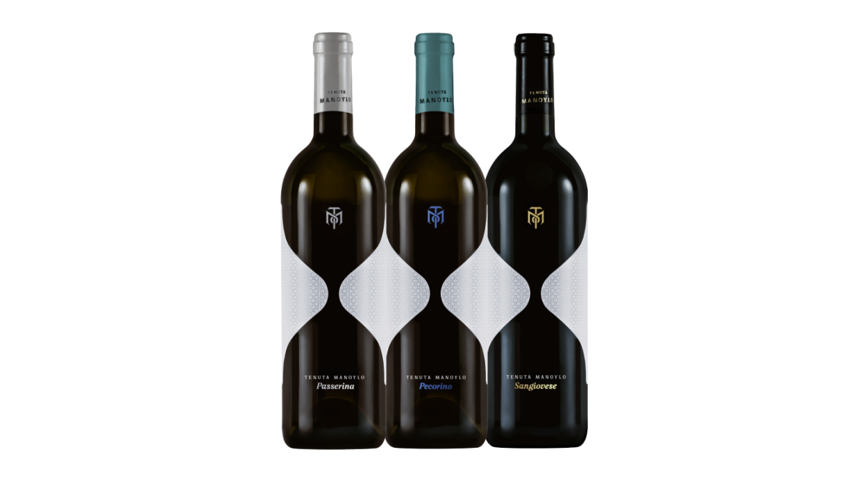 Vinæske med 3 flasker Manoylo